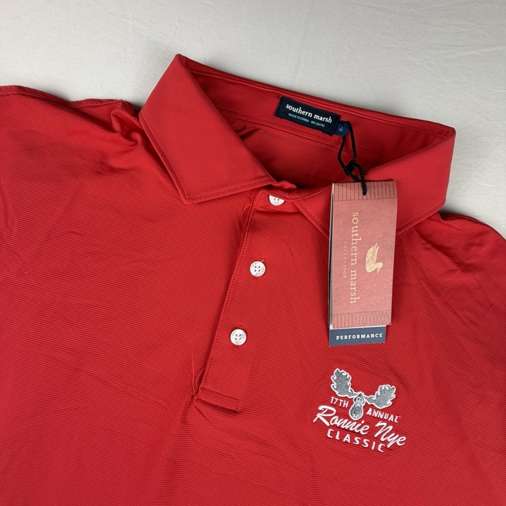 NEW Southern Marsh Polo Shirt Mens XL Mesh Performance Stretch Golf Active